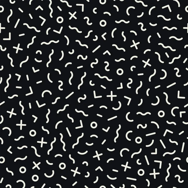 French terry Monochromes Squigly